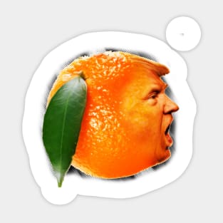 Here comes the orange people. Sticker